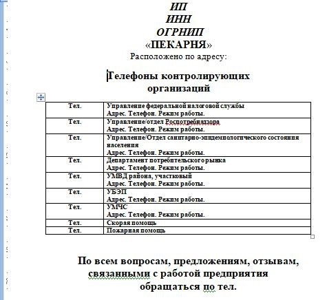 Пекарни наполнение потребительского раздела, Бизнес, Начало бизнеса, Малый бизнес, Длиннопост.